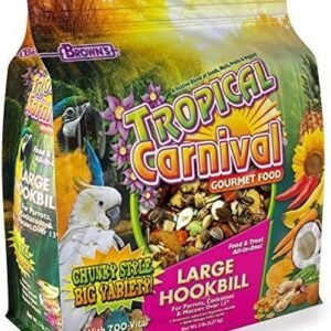 Brown’s Tropical Carnival Gourmet Large Hookbill Food, 5-lb bag